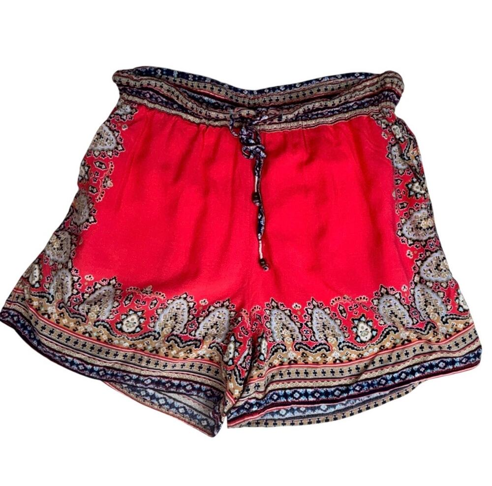 ANTHROPOLOGIE HEI HEI Women's Paisley Pull-On Shorts Bohemian Shabby Chic XS
